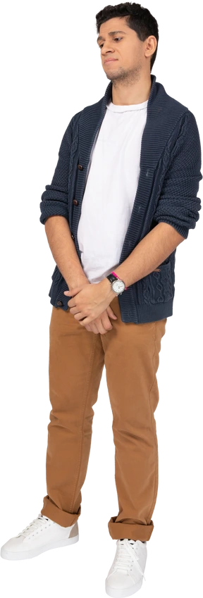 Man in casual clothes standing