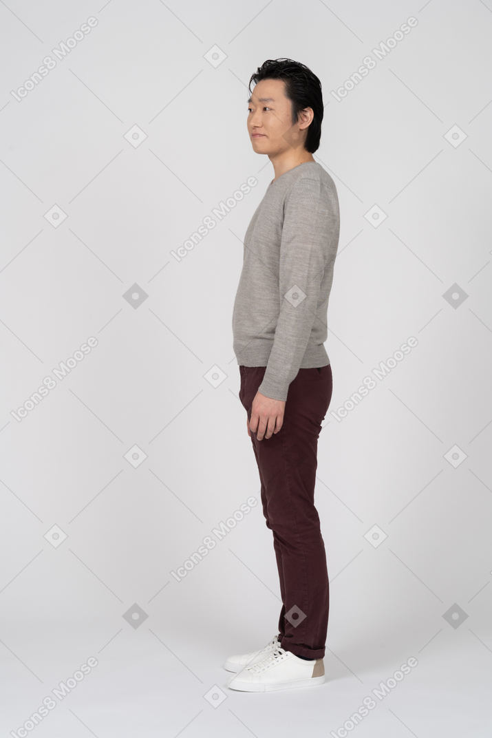 Man in casual clothes standing