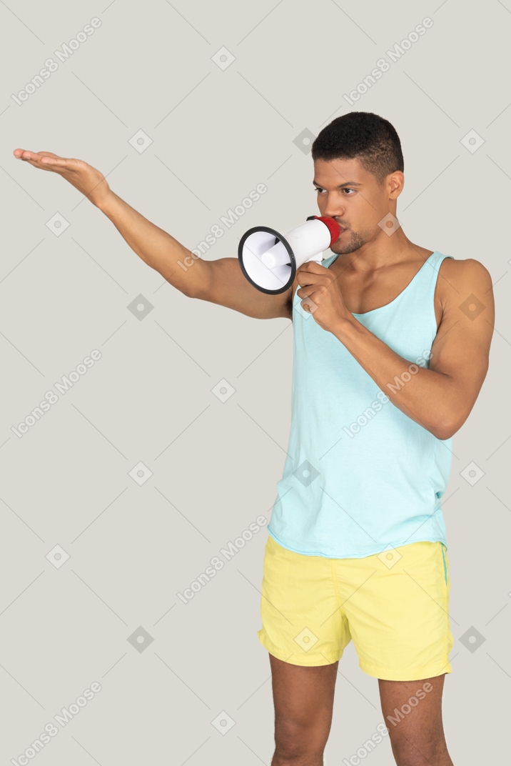 Man holding a cup of coffee