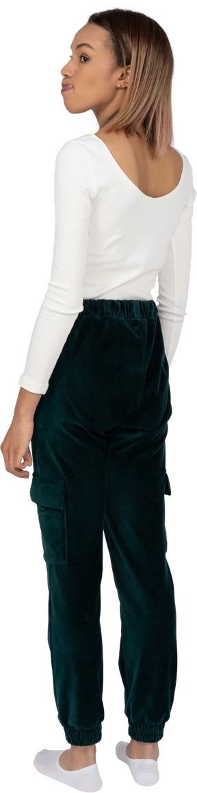 Woman in casual clothes standing