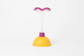 Colorful plunger for releasing stoppages from plugged drains