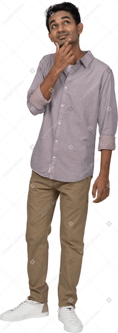 Man in casual clothes standing