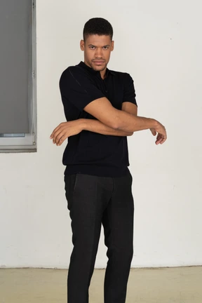 Posing like a real pro