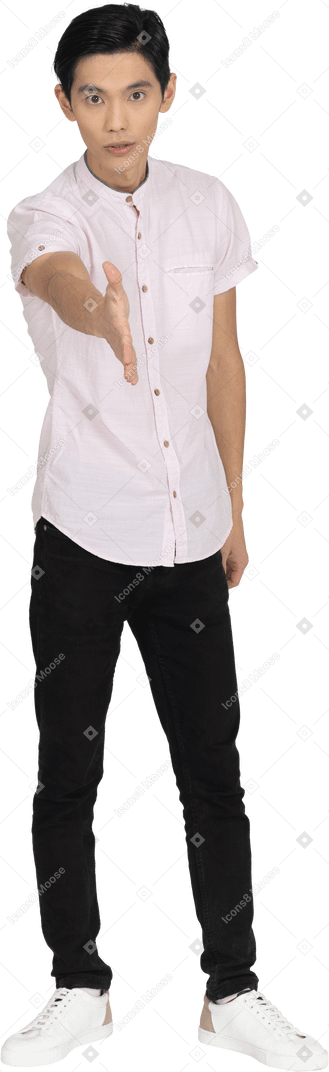 Man in casual clothes standing