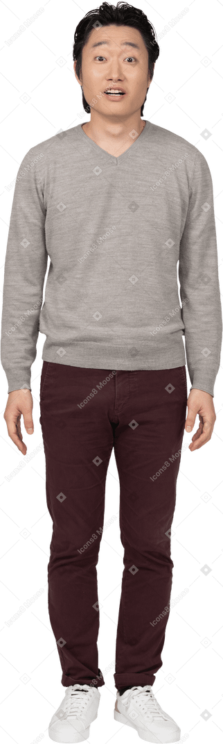 Man in casual clothes standing