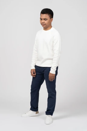 Man in casual clothes standing