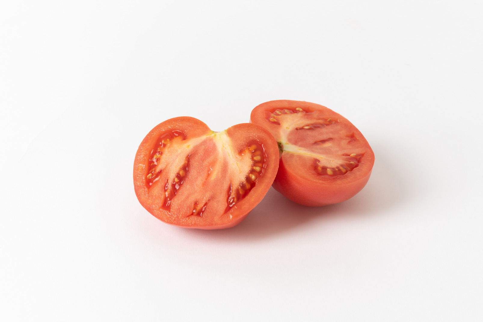 Tomato cut in half