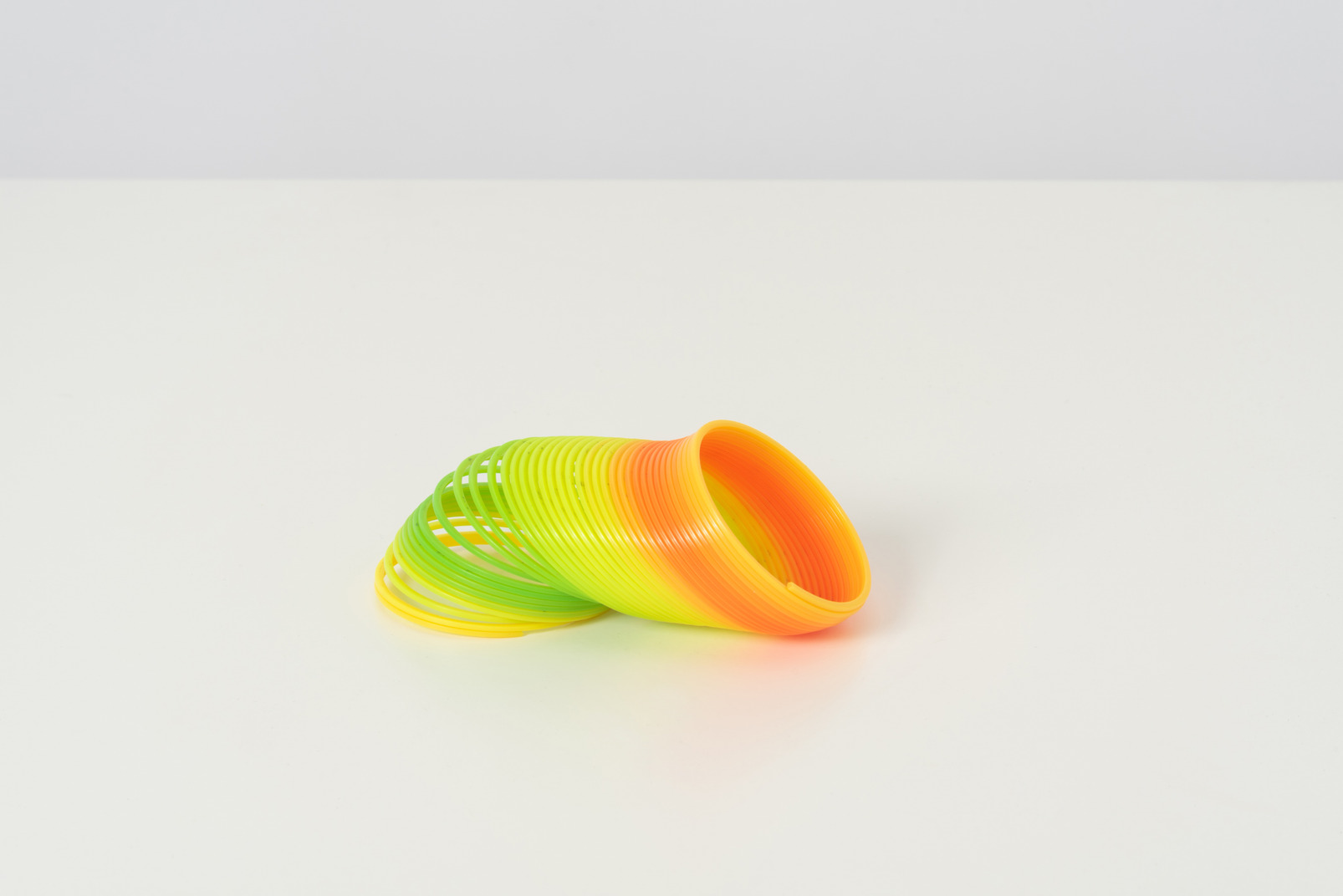 A rainbow slinky toy which each of us had at least once in our life