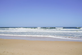 Vue sur la plage captivante