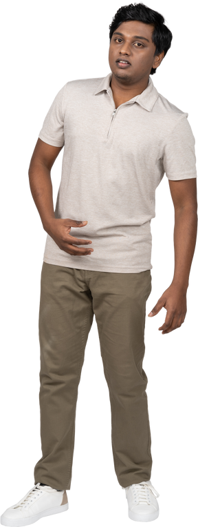 Man in casual clothes standing