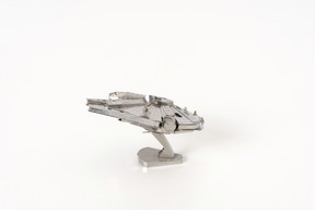 Spaceship model on a white background