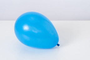 Blue balloon on a white background