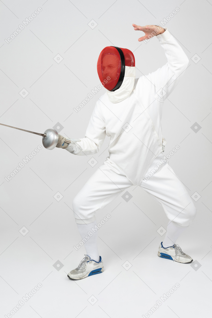 In fencing, the main enemy is behind your own mask