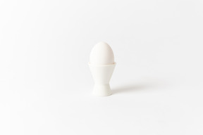 Nestle a boiled egg in an egg cup and enjoy your meal!