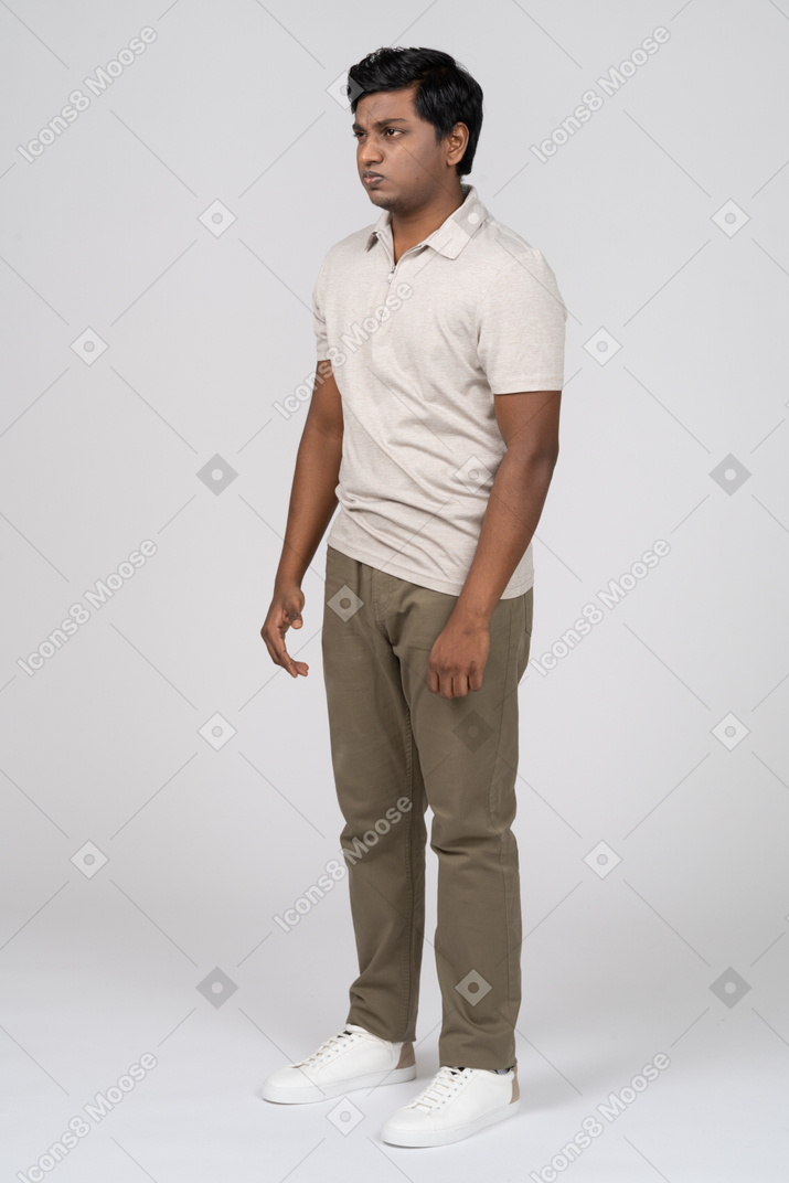 Man in casual clothes standing