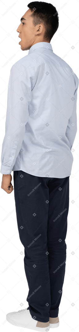 Man in casual clothes standing