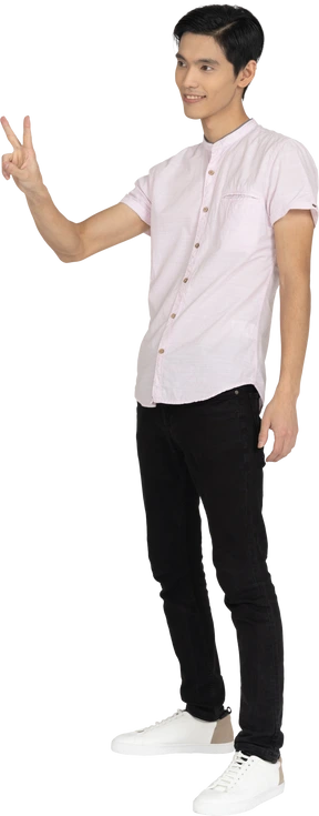 Man in casual clothes standing