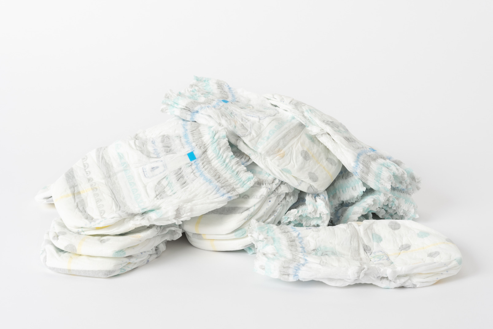 A pile of diapers