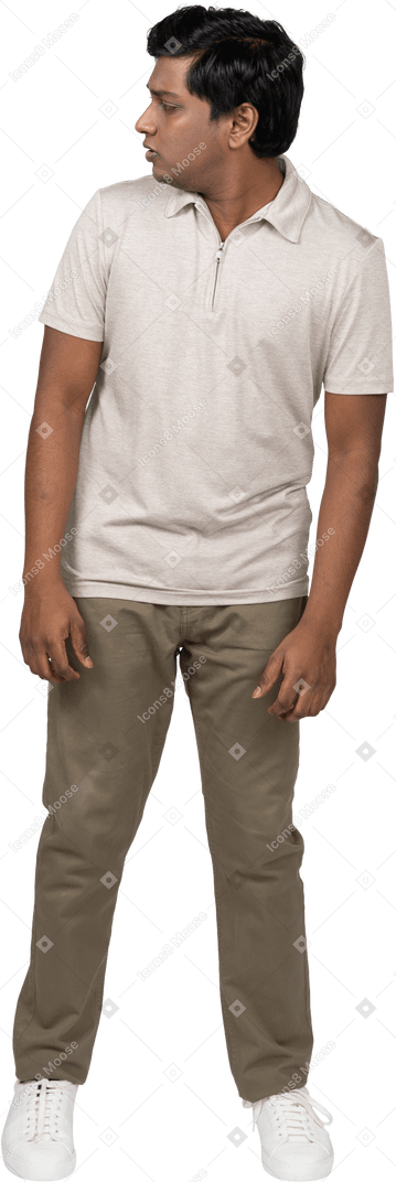 Man in casual clothes standing