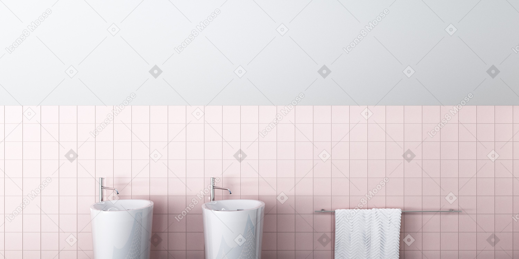 A 3d rendering of a bathroom