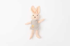 Lapin jouet rose