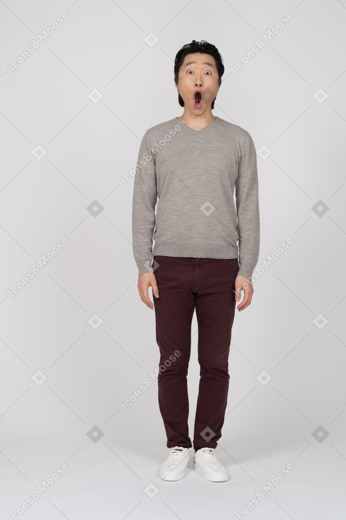 Man in casual clothes standing