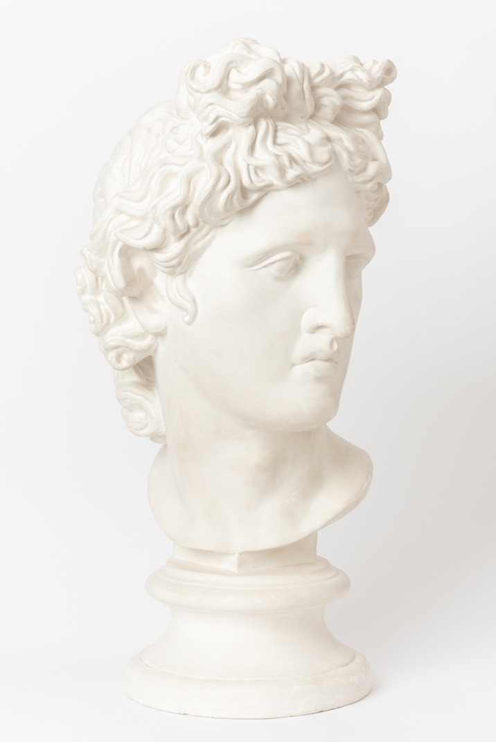 Clay copy of an antique male bust