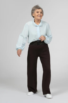 Anciana sonriendo