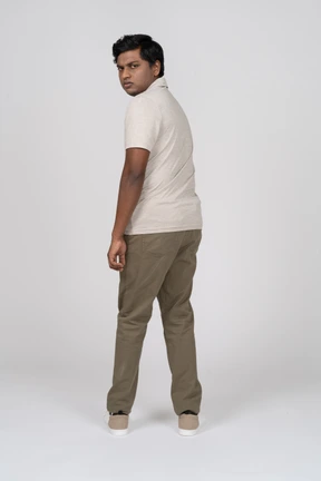Man in casual clothes standing