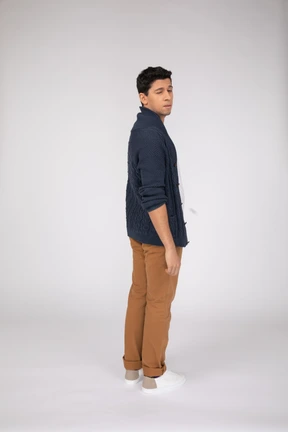 Man in casual clothes standing