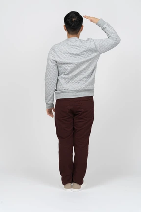 Man in casual clothes standing