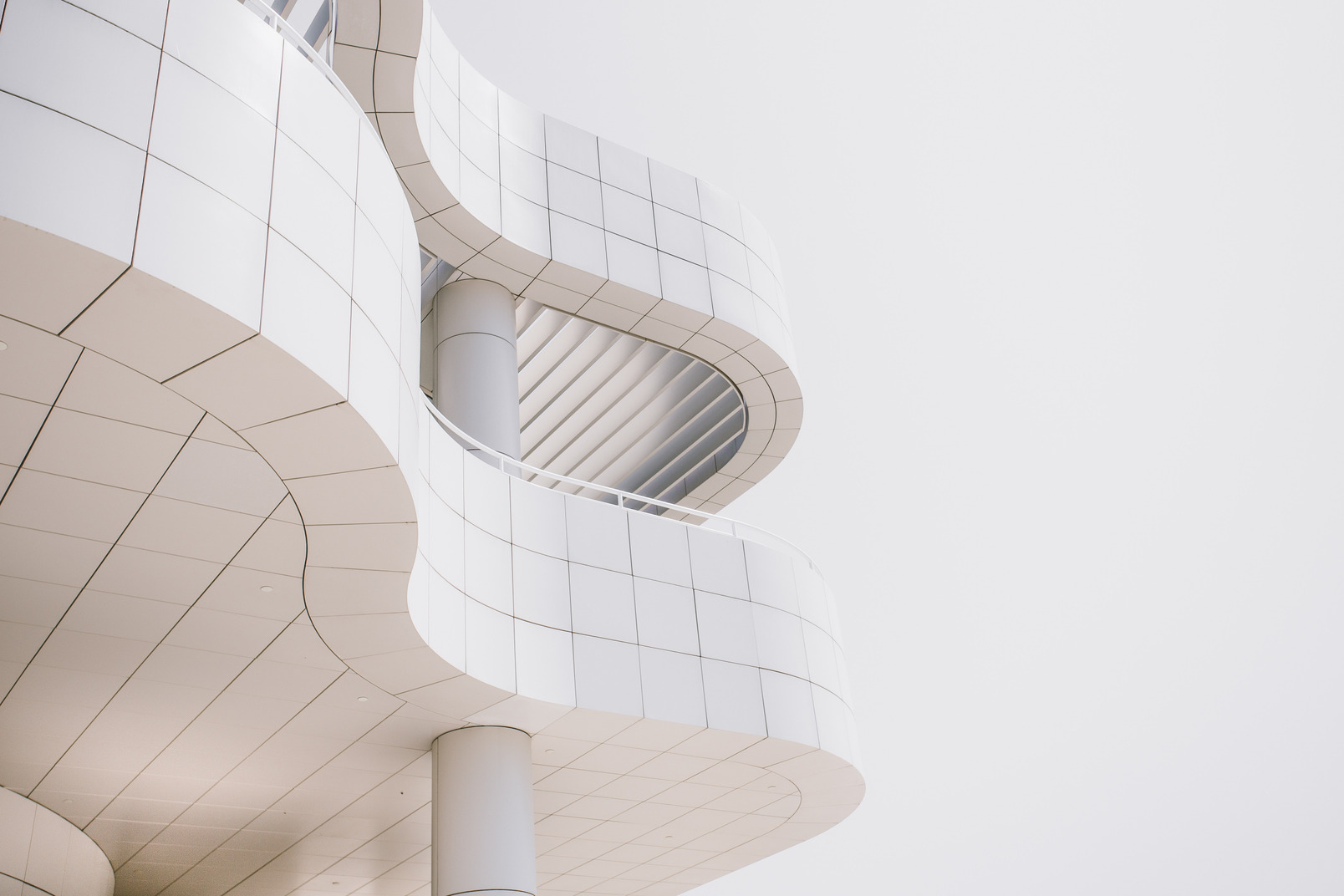 Curvy futuristic building