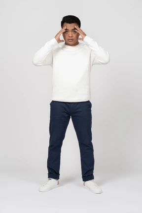 Man in casual clothes standing