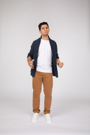 Man in casual clothes standing