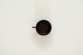 Ceramic cup, a view from above