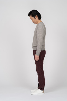 Man in casual clothes standing