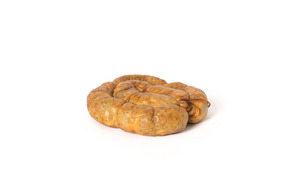 Sausage on white background