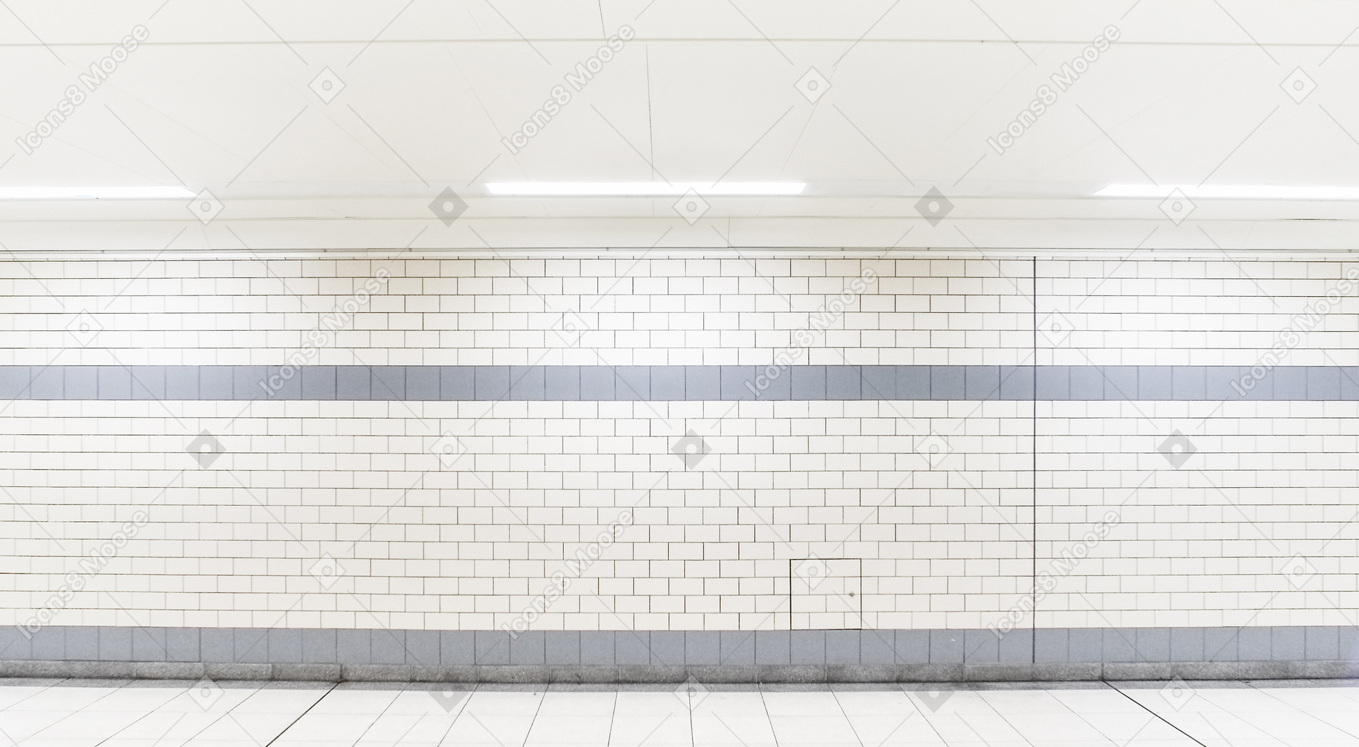 Grey wall and floor