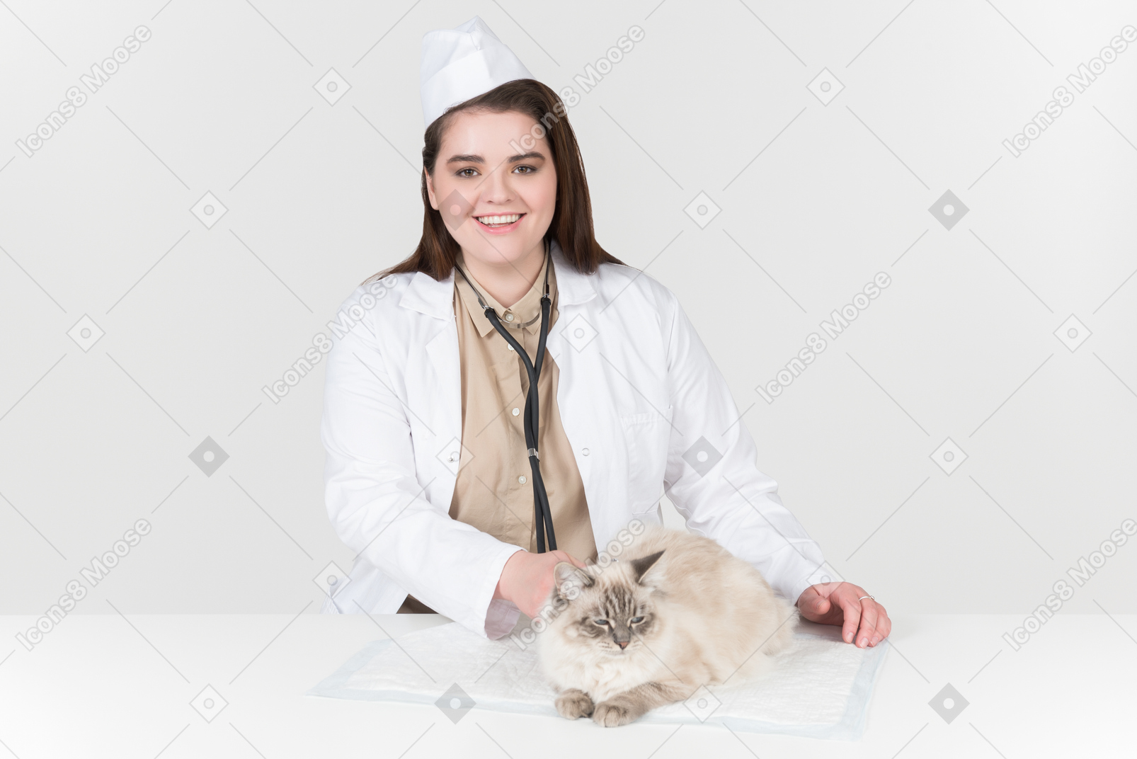 Exams showed that cat is healthy and completely ok
