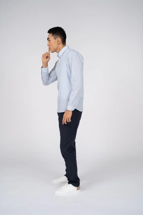 Man in casual clothes standing