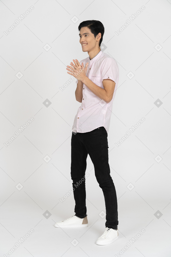 Man in casual clothes standing