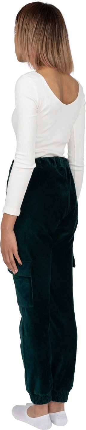 Woman in casual clothes standing