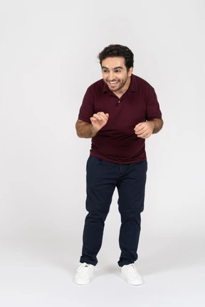 Man being cute