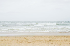 Beach and sea waves
