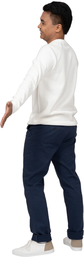 Man in casual clothes standing