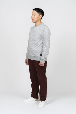 Man in casual clothes standing