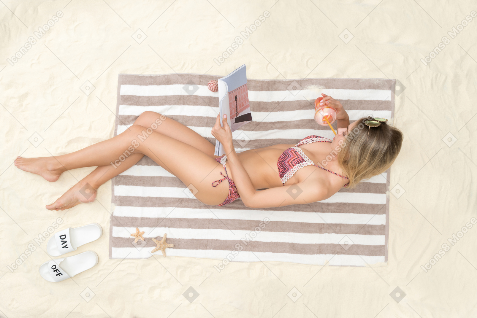 Reading a little while enjoying summer sun