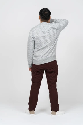 Man in casual clothes standing