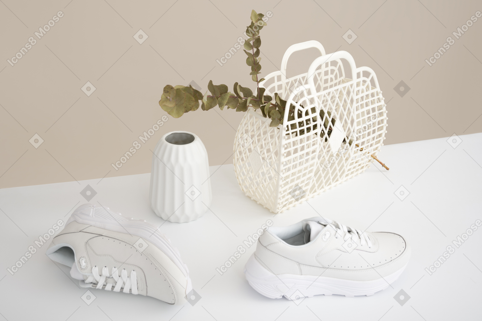 Baskets pour hommes dans le décor de la maison