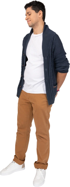 Man in casual clothes standing